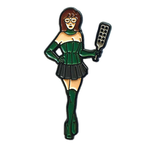 Geeky  Kinky Mistress D Paddle Pin