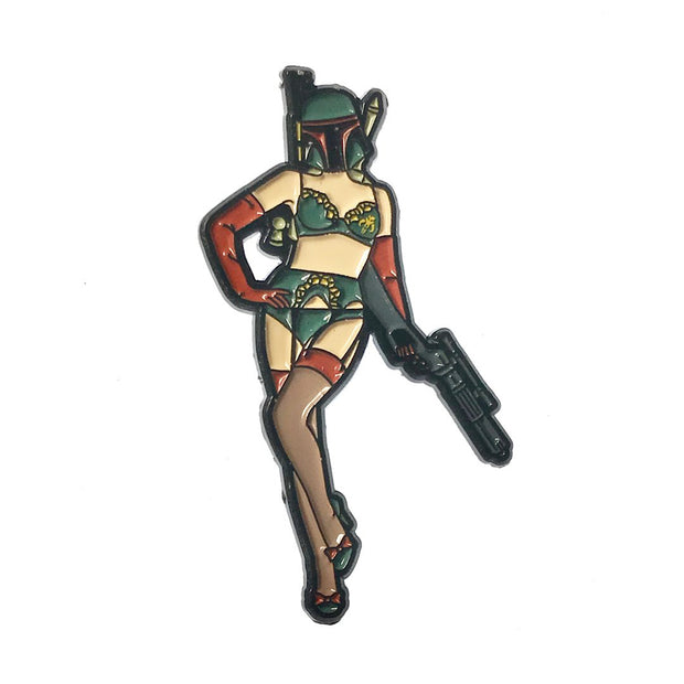 Geeky  Kinky Miss Fett Pin