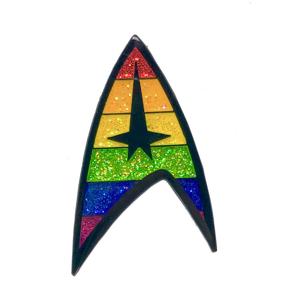 Geeky  Kinky Pride TREK Pin