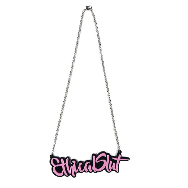 Geeky  Kinky Ethical Slut Necklace