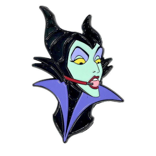 Geeky  Kinky Maleficent Ballgag Pin