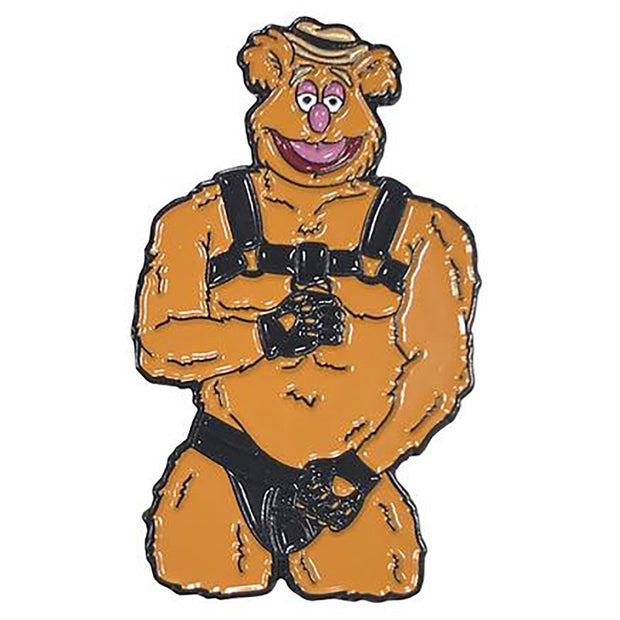 Geeky  Kinky Fozzie Leather Pin