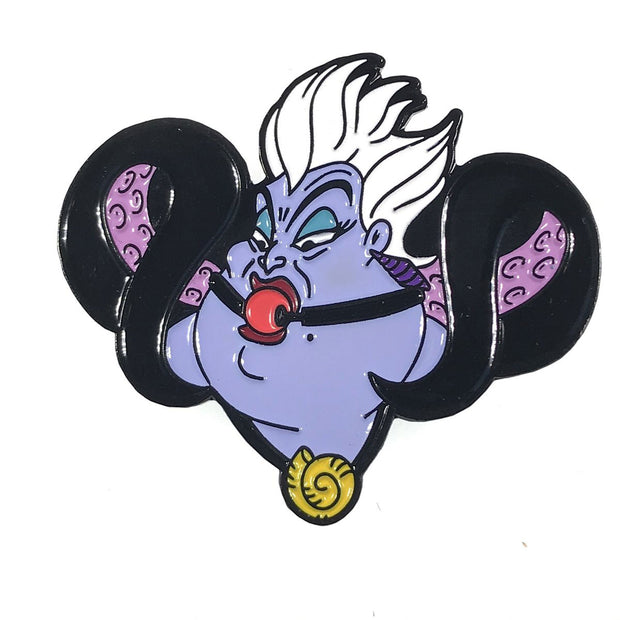 Geeky and Kinky Ursula Gag Pin