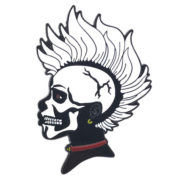 Geeky  Kinky Skull Hawk Pin