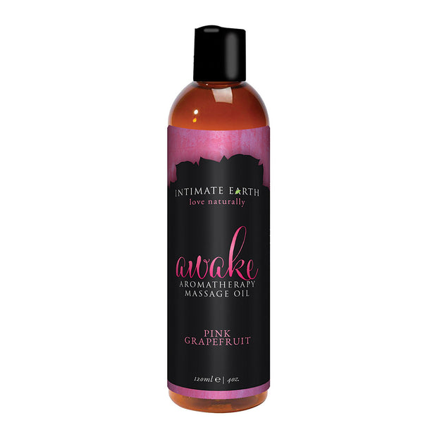 Intimate Earth Massage Oil - Awake 4oz