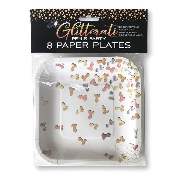 Glitterati Plates 8pk