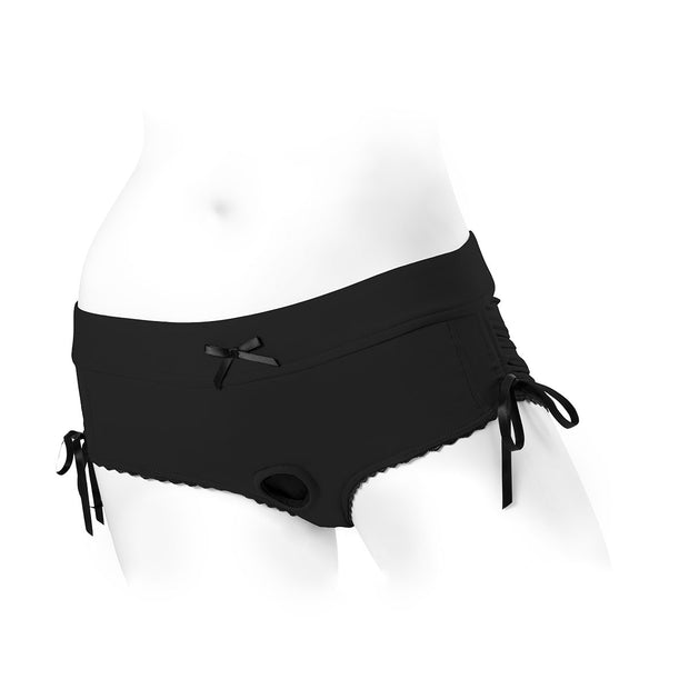 SpareParts Sasha Harness Black/Black Nylon - 2X