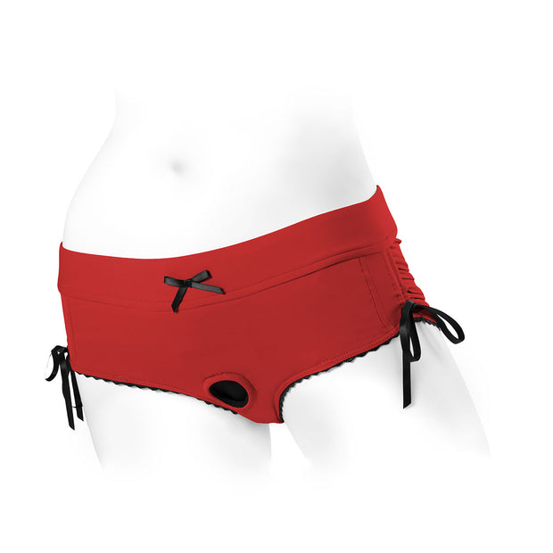 SpareParts Sasha Harness Red/Black Nylon - 3X